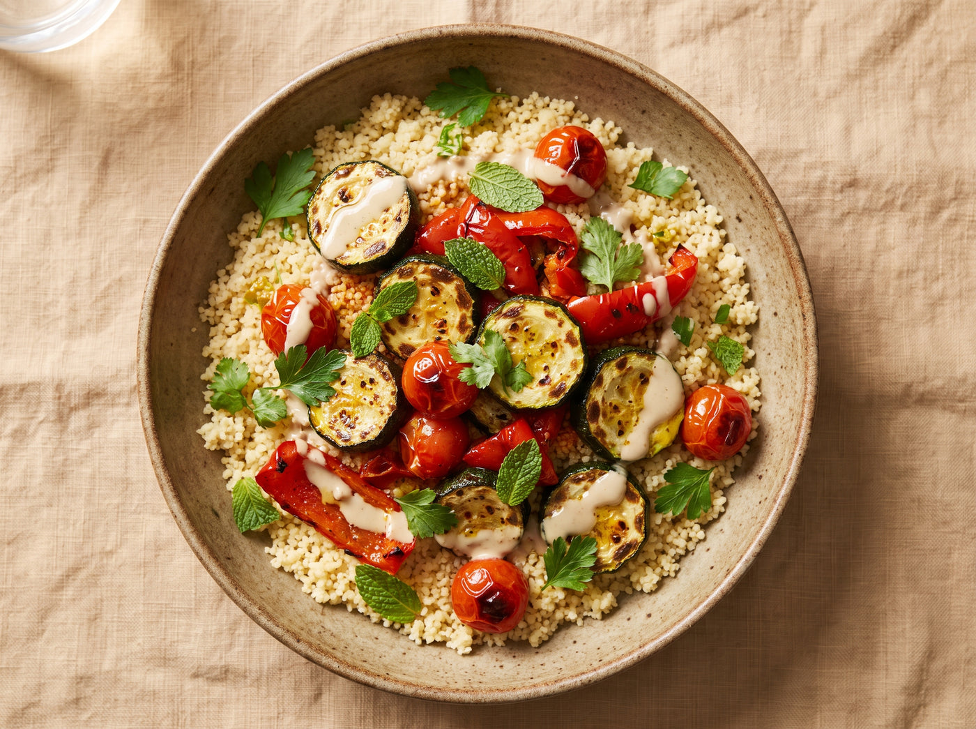 Harissa-Roasted Vegetable Couscous Bowl