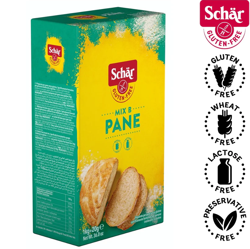 Schar Mix B, Gluten Free Bread Mix Flour (with gluten free yeast!)