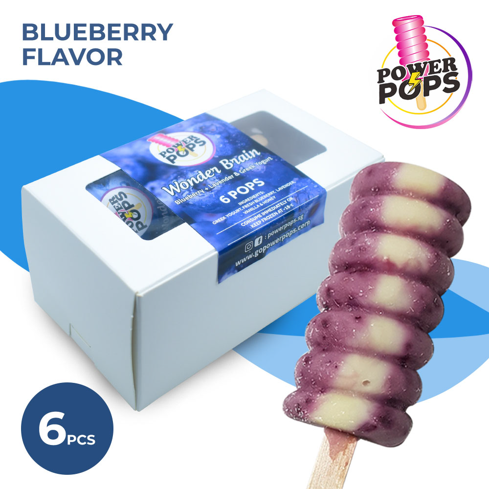 Wonder Brain Blueberry And Lavender Yogurt Pops