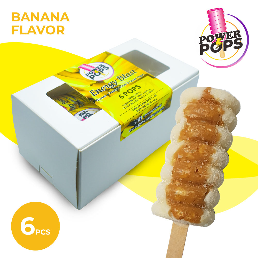 Energy Blast Banana And Peanut Butter Yogurt Pops