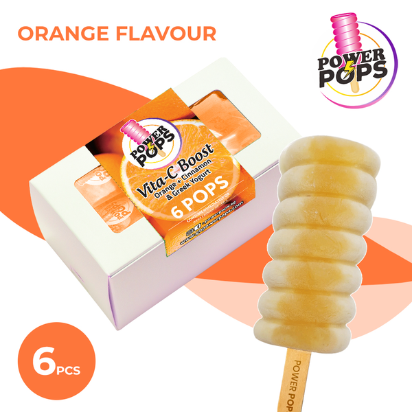 C-Power Orange And Cinnamon Yogurt Pops
