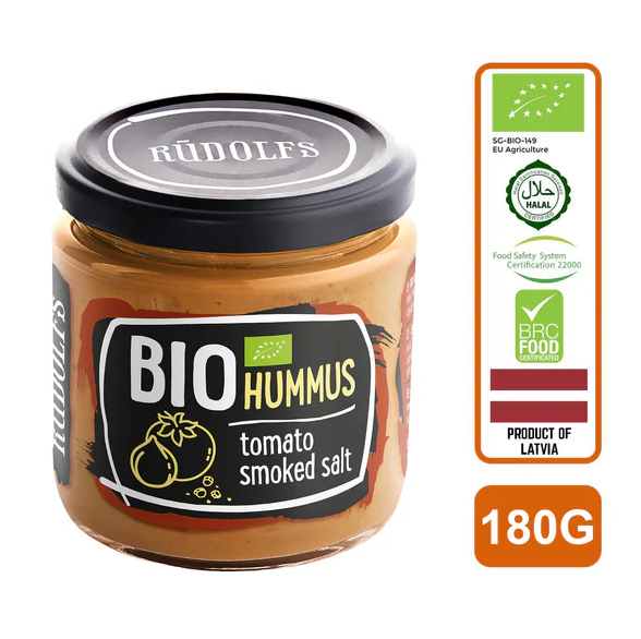 Rudolfs Hummus with Tomato & Smoked Salt