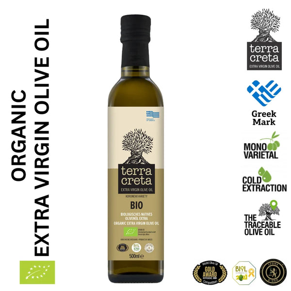 Terra Creta Estate Organic Greek Extra Virgin Olive Oil