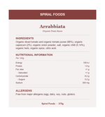 Arrabbiata Pasta Sauce - Ingredients, Nutritional Information and Allergens
