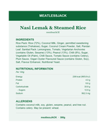 Nasi Lemak and Steamed Rice - Ingredients, Nutritional Information and Allergens