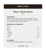 Pizza Pasta Sauce - Ingredients, Nutritional Information and Allergens