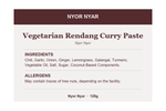 Vegetarian Rendang Curry Paste - Ingredients and Allergens