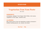 Vegetarian Tom Yam Paste - Ingredients and Allergens
