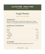 Vegie Penne - Ingredients, Nutritional Information and Allergens