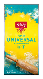 Schar Mix It Universal Gluten Free All-Purpose Flour, official product packaging