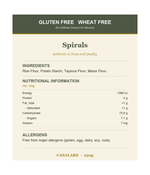 Spirals - Ingredients, Nutritional Information and Allergens