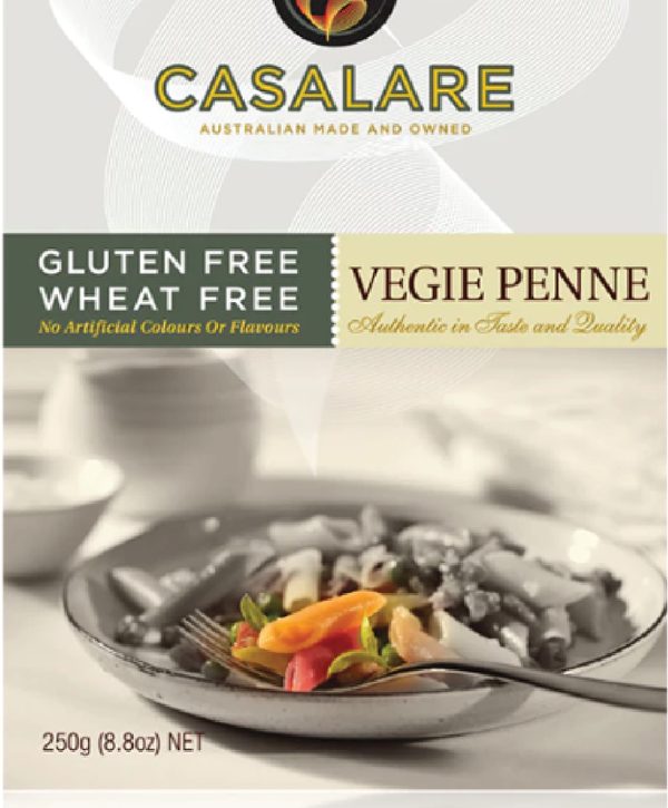 Casalare Vegie Penne gluten-free pasta box